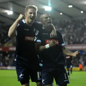 Millwall's Hamer Bouazza Scores Second Goal Against Peterborough United in Npower Championship Match at The Den (17-08-2011)