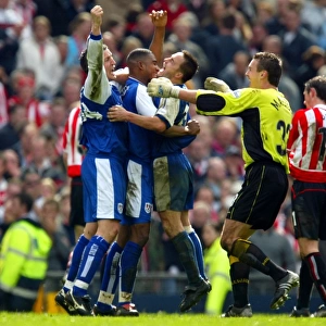 Millwall's Historic FA Cup Semi-Final Victory over Sunderland: Dennis Wise and Team Celebrate