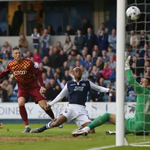 Millwall's Jamie Proctor Scores First Goal in Sky Bet League One Play-Off Semi-Final Against Bradford City (Second Leg) Millwall's Jamie Proctor Scores First Goal in Sky Bet League One Play-Off Semi-Final Against Bradford City (Second Leg)