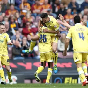 Millwall's Joel Martinez Scores Hat-trick in Sky Bet League One Play-Off First Leg Against Bradford City (2015-16) Millwall's Joel Martinez Scores Hat-trick in Sky Bet League One Play-Off First Leg Against Bradford City (2015-16)