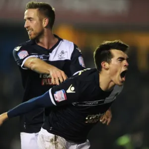 Millwall's John Marquis Celebrates Second Goal in FA Cup Fourth Round Upset Against Aston Villa (The Den, 25-01-2013) Millwall's John Marquis Celebrates Second Goal in FA Cup Fourth Round Upset Against Aston Villa (The Den, 25-01-2013)