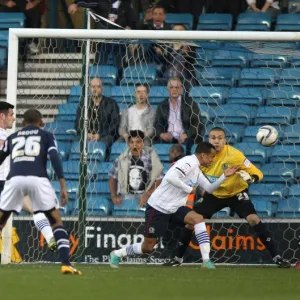 Millwall's Karleigh Osborne Scores Opening Goal Against Blackburn Rovers in Championship Match at The Den (April 23, 2013)