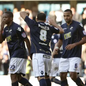 Millwall's Kevin Lisbie Scores the Winner Against Cardiff City in the Npower Championship (19-03-2011, The New Den)