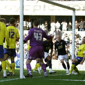 Millwall's Kevin Lisbie Scores the Winning Goal Against Cardiff City in Npower Championship Match at The New Den (19-03-2011)