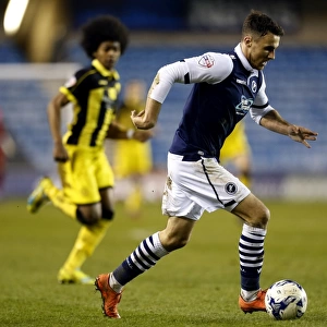 Millwall's Lee Gregory in Action against Bradford City in Sky Bet League One, March 2016
