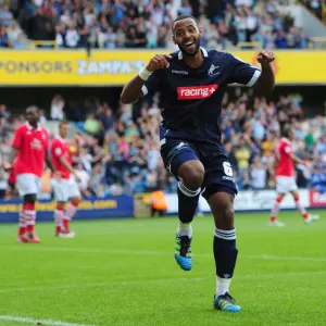 Millwall's Liam Trotter Scores Second Goal Against Nottingham Forest in Npower Championship Match (13-08-2011)