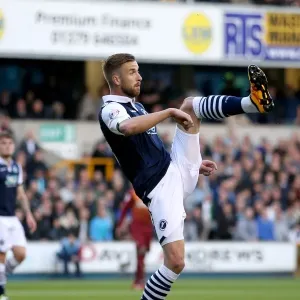 Millwall's Mark Beevers in Action during Tense Millwall vs Bradford City Sky Bet League One Play-Off Semi Final, Second Leg at The Den, London Millwall's Mark Beevers in Action during Tense Millwall vs Bradford City Sky Bet League One Play-Off Semi Final, Second Leg at The Den, London