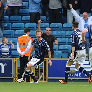 Millwall's Martyn Woolford Scores First Goal Against Leeds United in Sky Bet Championship Match at The New Den