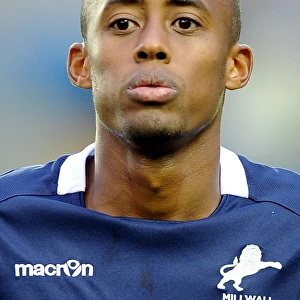 Millwall's Nadjim Abdou in Action: Npower Championship Showdown vs Peterborough United at The Den (2011-2012)