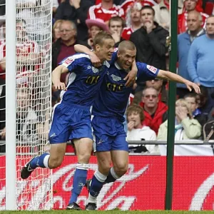 Millwall FC Print - Paul Robinson Celebrates Opening Goal at Wembley Millwall FC Print - Paul Robinson Celebrates Opening Goal at Wembley