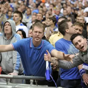 Millwall's Sea of Lions: Play-Off Final at Wembley vs Swindon Town - A Sea of Passionate Fans