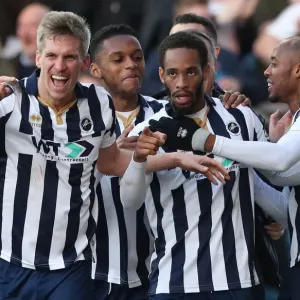 Millwall FC Print: Shaun Cummings Celebrates Goal vs Leicester City Millwall FC Print: Shaun Cummings Celebrates Goal vs Leicester City