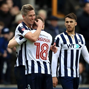 Millwall's Steve Morison Celebrates First Goal Against Watford in Emirates FA Cup Fourth Round