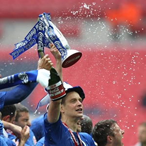 Millwall's Triumph: The Celebration at Wembley after Winning the Play-Off Final against Swindon Town in Football League One
