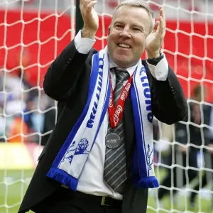 Millwall's Triumph: Kenny Jackett and Fans Celebrate Promotion to League One at Wembley (The Play-Off Final)