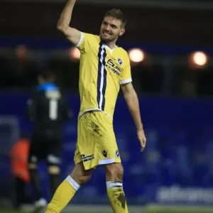 Millwall's Victory: Jos Hooiveld Celebrates 1-0 Win Over Birmingham City (Sky Bet League Championship)