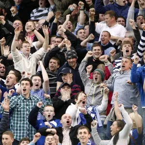 Milwall Fans Go Wild: Steve Morison Scores First Goal in Play-Off Semi Final against Huddersfield Town at The New Den Milwall Fans Go Wild: Steve Morison Scores First Goal in Play-Off Semi Final against Huddersfield Town at The New Den