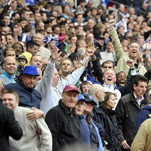 Sea of Lions: Millwall Fans Roar at Wembley during the Millwall vs Swindon Town Play-Off Final