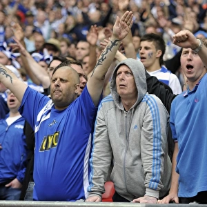 Sea of Lions: Millwall Fans Roar at Wembley during the Play-Off Final vs Swindon Town