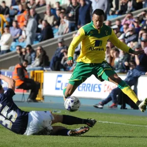 Sid Nelson vs Martin Olsson: Intense Tackle in Millwall vs Norwich City Championship Clash at The Den Sid Nelson vs Martin Olsson: Intense Tackle in Millwall vs Norwich City Championship Clash at The Den
