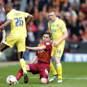 Sky Bet League One Photographic Print Collection: Sky Bet League One - Bradford City v Millwall - Play Off - First Leg - Coral Windows Stadium