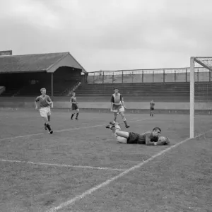 Vintage Soccer Print - Millwall Trial Match at The Den Vintage Soccer Print - Millwall Trial Match at The Den