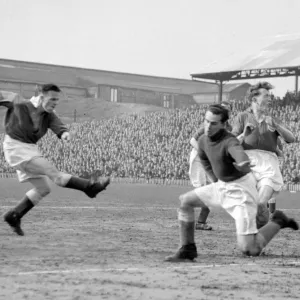 Vintage Soccer Print - Millwall v Leeds United at The Den Vintage Soccer Print - Millwall v Leeds United at The Den