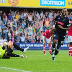 Thrilling Second Goal: Liam Trotter Celebrates for Millwall Against Nottingham Forest (August 13, 2011)