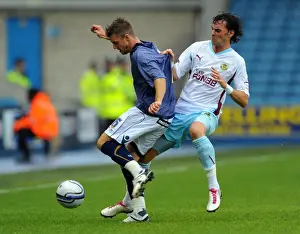 2010-11 Season Prints: Battle for the Ball: Millwall vs. Burnley in the Npower Championship