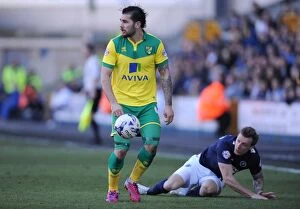Sky Bet Championship - Millwall v Norwich City - The Den Collection: Battle at The Den: A Fierce Clash Between Millwall and Norwich City in the Sky Bet Championship