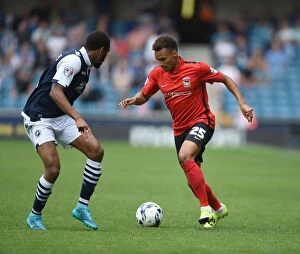 Images Dated 15th August 2015: Battle in Sky Bet League One: Millwall vs Coventry City - The New Den