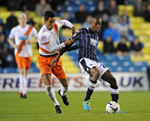 Season 2013-14 Prints: Battle for Supremacy: Abdou vs Ince in Millwall vs Blackpool Championship Clash