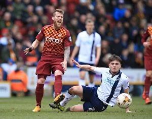 Images Dated 26th March 2016: Battle for Supremacy: Millwall vs. Bradford City in Sky Bet League One