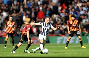 Framed Print : Bradford City vs Millwall - Sky Bet League One Play-Off Final at Wembley Stadium: Jed Wallace in Action Framed Print : Bradford City vs Millwall - Sky Bet League One Play-Off Final at Wembley Stadium: Jed Wallace in Action
