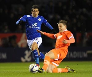 Images Dated 29th March 2013: Challenge at King Power: Knockaert vs. Lowry - Millwall vs. Leicester City
