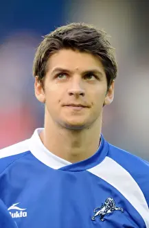 Previous Season Prints: George Friend at The New Den: Millwall vs Oldham Athletic