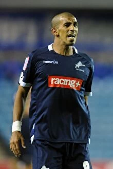 Images Dated 17th August 2011: Hameur Bouazza in Action for Millwall vs. Peterborough United at The Den, Npower Championship (2011)