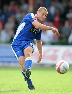 Intense Moment at County Ground: Millwall vs Swindon Town, Football League One - Andy Frampton's Capture