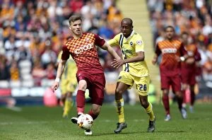 Sky Bet League One - Bradford City v Millwall - Play Off - First Leg - Coral Windows Stadium Collection: Intense Rivalry: Bradford City vs Millwall - A Fight for Supremacy in the Play-Offs (2015-16)