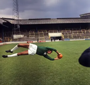 Archive Prints: Millwall FC Goalkeeper Brian King at Soccer-Football League Division Two Photocall (1969)