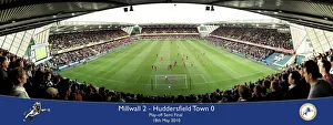 The Den Gallery: Millwall FC Play-Off Semi Final 2010 Framed Panoramic Print