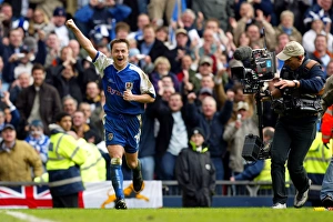 Millwall FC's Dennis Wise Celebrates AXA FA Cup Semi-Final Victory Over Sunderland (April 2004)