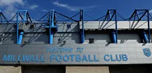 Previous Season Prints: Millwall Football Club: The Den - Npower Championship Clash against West Ham United