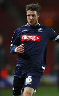 Season 2011-12 Prints: Millwall at St Mary's Stadium: FA Cup Fourth Round Replay Against Southampton - Scott Barron