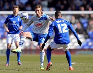 Images Dated 6th April 2013: Millwall vs Birmingham City: Robert Hulse Scores at St. Andrew's (Npower Championship, 2013)