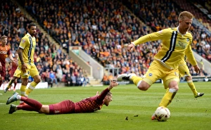 Sky Bet League One - Bradford City V Millwall - Coral Windows Stadium Prints: Millwall vs. Bradford City: Play-Off Drama - Proctor's Penalty Plea (Sky Bet League One)