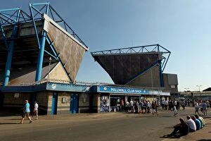 Images Dated 1st October 2011: Millwall vs Burnley: The Den - Fans Gathering Before Npower Championship Clash (10-01-2011)