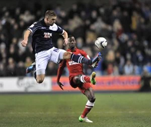 Images Dated 1st December 2012: Millwall vs Charlton Athletic: Clash at The Den - Wright-Phillips vs Beevers in Npower