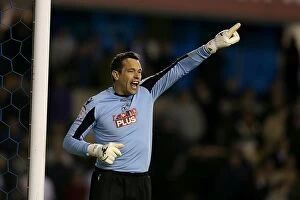 Images Dated 30th April 2013: Millwall vs. Crystal Palace: David Forde's Dramatic Save in The Den