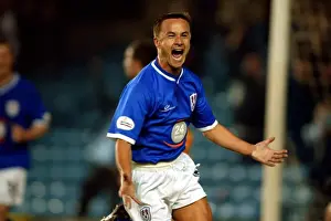 Previous Season Prints: Millwall vs Leicester City: Dennis Wise Scores the Equalizer in Nationwide League Division One Thriller
